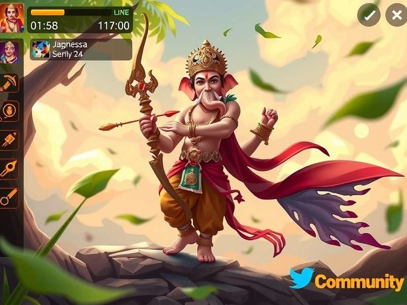 Ganesha S Archero gameplay screenshot showing archery action